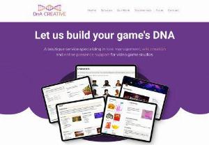 DnA Creative - A boutique service specializing in lore management, wiki creation and online presence support for video game studios.