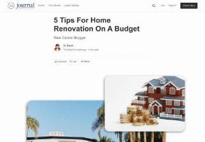 5 Tips for Home Renovation on A Budget me - You are here because you have a damaged house or an outdated home interior, or you simply want to remodel the home to increase the value of the property before selling it in the market. The best home renovations are often easy and low-cost when you imagine the possibilities.  