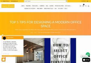 TOP 5 TIPS FOR DESIGNING A MODERN OFFICE SPACE - Elevate workplace dynamics with these top 5 modern office design tips. Foster creativity, collaboration, and productivity seamlessly. #ModernOfficeDesign #WorkspaceInspiration #ProductivityBoost 