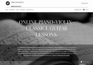 Skype Piano Violin Teacher - Online Piano Violin or Classical Guitar Lessons . Learn how to play stunning melody's, read music, improvise and more. What ever your level, come and join us.