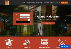 Avanti Kalagram - Avanti Kalagram is an art and adventure resort in Pune, near Mulshi. It offers adventure activities and art and craft workshop.