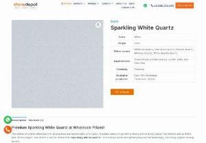 Sparkling White Quartz - Countertops Supplier | Stone Depot - Sparkling White Quartz Countertops are aptly named, as they embody the radiance and opulence that only genuine luxury can exude. Imagine a pristine white canvas infused with a gentle sparkle reminiscent of a starlit sky.