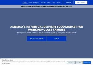 Hungerdash - America's 1st Virtual Delivery Food Market For Working-class Families. The only virtual market in America that helps families by putting money back into their wallets!