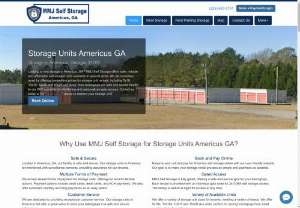 Storage Units Americus GA - AAA Self Storage offers storage units in Americus GA. We offer a variety of storage units including 5x10s, 10x10s, 10x15s, and 10x20s. Our storage facility is fully fenced and gated. Each tenant will receive their own gate code to access their storage unit.