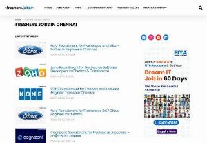 Freshers Jobs In Chennai - Many companies in Chennai are hiring freshers for many jobs in different fields .Freshers have so many opportunities to get a job by adding their resume or CV in various job board sites to get Fresher Jobs In Chennai alerts on time. Recent graduates can start their career through Freshers Jobs.