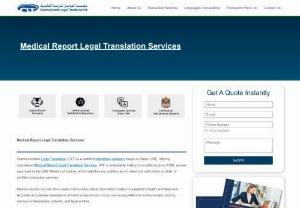Medical Report Legal Translation Services - Need medical report legal translation? Contact our specialized sworn translators and benefit from competitive prices to translate your medical report.