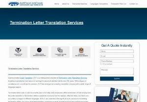 Termination Letter Translation Services - Need Termination Letter Translation? Contact us for the best price and receive your translation today. For expert translations, reach us at +971 502885313.