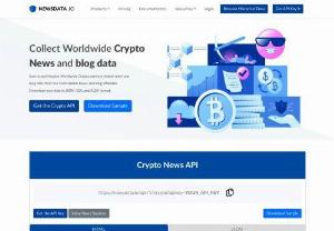 Get Latest Cryptocurrency News &amp; Updates with NewsData.io News API - With NewsData.io&#039;s Crypto News API, users may access the most recent data on various cryptocurrencies, such as Bitcoin, Ethereum, Ripple, and many others. Market trends, fluctuations in prices, regulatory developments, new projects, and industry insights are all covered in the API.