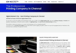 Printing Company - Are you tired of your prints lacking that professional touch? Look no further than Digital Market City, your go-to printing company in Chennai! We specialize in delivering top-notch print solutions, whether it's digital printing or the cost effective offset printing technique.