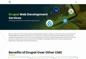 Drupal web development services - Drupal is among the most widely used Content Management System. Through our Drupal consultancy services you'll receive skilled and sophisticated feature-rich solutions for amazing and immersive user experiences that provide tangible business benefits. If you're consider in changing your company's digital strategy using a CMS that will handle demand of all sizes and scale, you need to look into Drupal. We develop and maintain complicated Drupal web...
