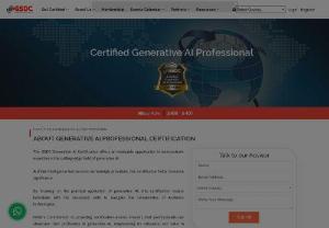 Globally valued  Generative AI Certification from GSDC! - The GSDC Generative AI Certification offers an invaluable opportunity to demonstrate expertise in the cutting-edge field of generative AI.    Artificial Intelligence has become increasingly prevalent, this certification holds immense significance.   By focusing on the practical application of generative AI, this certification equips individuals with the necessary skills to navigate the complexities of AI-driven technologies. 