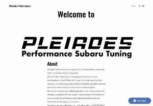 Pleiades Performance - Pleiades Performance provides remapping and datalogging services for most models of Subaru.