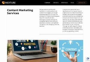 Content Marketing Services | INEXTURE - Our expert content marketing services drive results and boost your online presence. A leading content marketing agency in India and the USA.