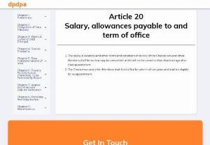 Salary, allowances payable to and term of office - dpdpa.co.in - Get all the details about the salary, allownaces payable to and the term of office that is prescribed in DPDPA 2023 india