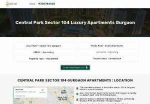Green Spaces at Central Park 104 Gurgaon - Green Spaces at Central Park 104, Gurgaon: Experience the serenity of nature within the heart of the city. Enjoy the perfect balance of modern comfort and natural tranquility.