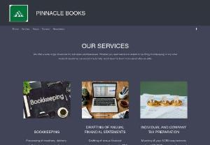 Pinnacle Books Pty Ltd - We provide services such as bookkeeping, payroll processing, company and individual tax, financial statement drafting, company registrations etc.