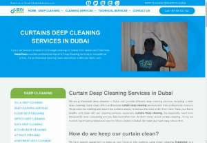 curtain cleaning Dubai - Curtains not only enhance the aesthetics of your space but also trap dust and allergens. Dubai cleans curtain cleaning Dubai ensure that your curtains are free from dust and allergens, promoting a healthy environment.