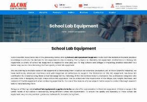 School Lab Equipment Suppliers - Alcon Export is Prominent School Lab Equipment Suppliers. Alcon has always provided its customers with lab supplies of the finest calibre because customer satisfaction is our primary business goal. We promise to work hard to provide impeccable quality at reasonable pricing.