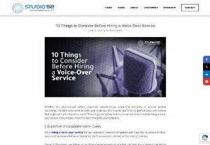 10 Things to Consider Before Hiring a Voice-Over Service - Studio52&rsquo;s team of talented and diverse voice artists pride themselves on a commitment to excellence, delivering some of the highest-quality voice-overs that leave a lasting impression on your audience! Our personalized approach tailors each voice-over to your preferences, creating an authentic connection with your customers. We pride ourselves on our ability to provide one of the best voice overs services in Dubai, and you can get one too! Connect with us today!