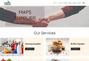Maps supplier - Maps for general supplies - Supplies of detergents, cleaning tools, buffet supplies, napkins, bags, cups, industrial safety supplies, uniforms, and marble polishing service Supplier supplying cleaning equipment, beverages, plastics, cups, tissues, safety equipment, uniforms and marble polishing
