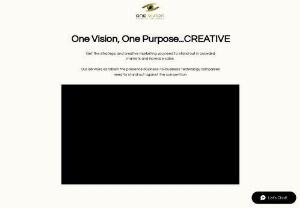 One Vision Creative Solutions - One Vision is a leading advertising agency dedicated to helping businesses achieve their marketing goals and drive success. With a team of highly skilled professionals and a wealth of industry experience, we specialize in delivering creative and effective advertising solutions tailored to our client's unique needs.