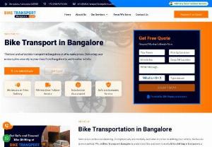 Bike Transport in Bangalore - The best and safest bike transport in Bangalore at affordable prices, Delivering your motorcycles securely to your door from Bangalore to any location in India.