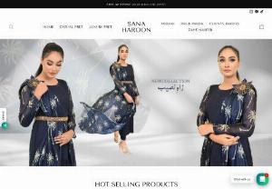 sanaharoon - Sana-Haroon luxury designer clothing collection in Pakistan. Experience the charm of luxury pret and casual pret clothing. With a focus on quality and style, we offer a curated selection of fashionable outfits. Find the latest trends, embrace your personal style, and make a statement wherever you go. Visit us now and upgrade your fashion game!