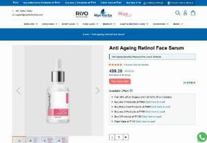 Advanced Retinol Serum For Anti-Ageing, Fine Lines &amp; Wrinkles - Riyo Herbs anti-ageing serum is a hydrating &amp; nourishing serum made to give your skin natural radiance. ☛ Makes skin look youthful. ☛ Increases skin glow.