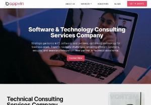 Technical Consulting Services - Technical Consulting Firm - AppVin - AppVin Technologies - Your trusted partner for top-tier Technical Consulting Services Elevate your business to new heights