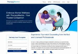 Best Online Therapy And Counseling - The mission of TherapyMantra is to provide inexpensive, accessible, and professional online therapy and counseling to individuals all around the world.