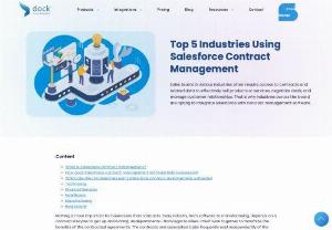 Top 5 Industries Using Salesforce Contract Management - Explore how different industries across the board benefit from integrating Salesforce with contract management software and enabling two-way data sharing.