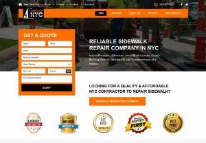 The Sidewalk Repair NYC - The Sidewalk Repair NYC is a locally owned and operated business providing sidewalk repair services to the community for over 20 years. We pride our work and guarantee that your sidewalk will be repaired to your satisfaction. 