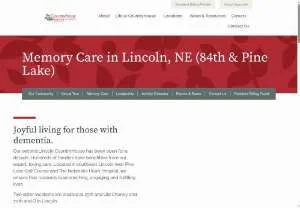 Screenshot of CountryHouse Residence: Senior Memory Care in Lincoln, NE