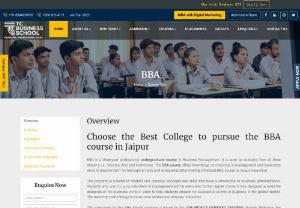 Best BBA College In Jaipur | BBAInstitutte - &quot;TC Business School is the Best BBA college in Jaipur, setting the standard for excellence in business education. With a focus on holistic development, industry-relevant curriculum, and expert faculty, TC Business School provides students with the best BBA experience in Jaipur. Join us to kickstart your career in business, gain invaluable skills, and become a future-ready professional in the vibrant city of Jaipur, Rajasthan.&quot;