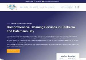 Capital Coastal Cleaning - Capital Coastal Cleaning offers comprehensive cleaning services in Batemans Bay and Canberra. We specialise in end-of-lease, residential, commercial, carpet, and construction cleaning and deliver top-notch results. Reliable and efficient, let us make your space sparkle.
