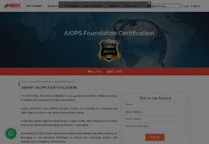 AIOPS Foundation Certification: Advancing Your Skills in AIOps with GSDC - The GSDC AIOps Foundation certification is a recognized credential for individuals seeking to validate their expertise in AI Operations (AIOps).   AIOps certification exam, offered by GSDC, focuses on assessing the knowledge and skills required to excel in the rapidly evolving field of AIOps. 