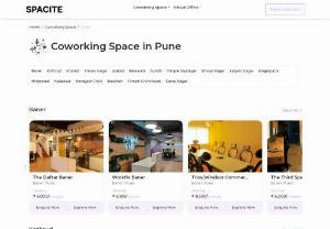 Coworking Spaces in Pune for Freelancer & Startup Buisness | Book your space now! - Spacite Offers the best fully furnished coworking space in Pune at resonable price. Our well-furnished and secure Office facility ensures a hassle-free starting buisness professionals. Discover your perfect space now!