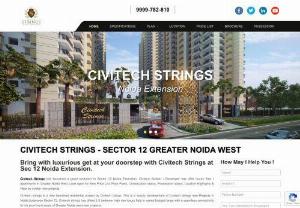 Civitech Strings Luxury Flats in Noida Extension - Civitech Strings is constructed by Civitech Developers. Civitech Strings Noida Extension has developed 2-3 BHK flats. It's new price list in Greater Noida West.