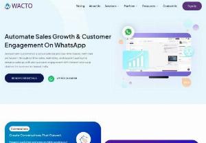Best Whatsapp Chatbot for Business in India - WACTO is an all-inclusive communication platform developed using official WhatsApp APIs. You can now utilize a single platform for your team&rsquo;s needs, eliminating the need for multiple tools.