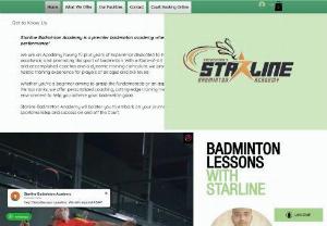 Starline Badminton Academy - We are an Academy having 15 plus years of experience dedicated to nurturing talent, fostering excellence, and promoting the sport of badminton. With a State-of-Art facility, a team of experienced and accomplished coaches and a dynamic training curriculum; we provide a comprehensive and holistic training experience for players of all ages and skill levels