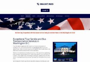 bus transportation services washington dc - ABS Charter offers guests tailored travel with an unparalleled selection of vehicles, from luxury limos to motor coaches. Call now to discuss your needs for exceptional charter bus service in Washington, DC.