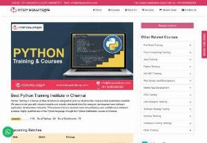 Best Python Training Institute in Chennai - Best Python Training Institute in Chennai Phone number: 8489907812