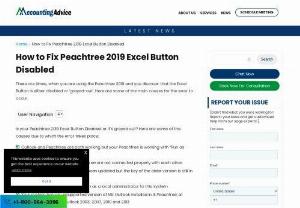 Peachtree 2019 Excel Button Disabled - Solved - In this blog post, we'll explore the reasons behind a disabled Excel button in Peachtree 2019 and provide troubleshooting steps to get it back up and running. We'll also share alternative solutions for exporting data and offer tips on preventing future disruptions.