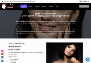 Skin Care Courses in Kochi, Kerala - Livart Beauty Academy offers Skin Care Certificate Programs that include skin anatomy, waxing, threading, facials, manicures, &amp; pedicures. We help you learn everything from basic to advanced skin care routines and techniques for treating various skin concerns.