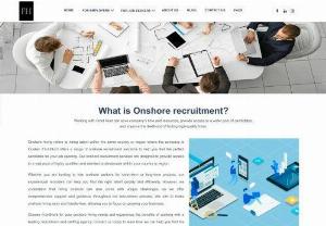 Hire talented onshore staff for your business - Introducing our game-changing solution - hiring experienced onshore staff like never before! Forget the hassle of dealing with offshore teams and time zone differences. We bring you a seamless experience of taping into a pool of skilled professionals right here onshore. With our services, you can rest assured that your projects will be handled by committed and well-experienced individuals who understand the local market dynamics. Say goodbye to language and cultural barriers.
