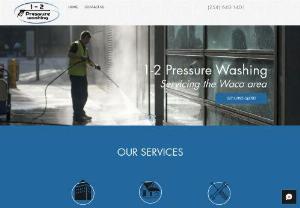 1-2 Pressure Washing - We are a small company servicing majority of Texas with Pressure Washing needs. We focus on commercial and residential Pressure washing and window cleaning services.