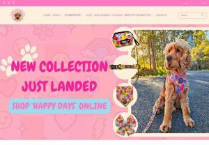 Reggie and Friends Pet Accessories - Selling a range of dog and pet accessories from dog harnesses, to dog leads, dog collars, dog bows, dog glasses, dog bandanas, dog sunglasses. Colourful and fun pet accessories