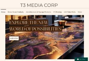 T3 Media Corp - We manufacture Home Interior products like WPC Doors, PVC Sheets, Acrylic Laminates, Backlit Acrylic, Digital Glass, Backsplash Glass, Wallpapers and much more.