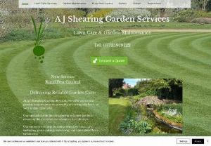 A J Shearing Garden Services - ​Lawn care such as grass cutting, scarifying, lawn treatments, Weeding, leaf clearing, hedge trimming and general garden maintenance. Rural Pest Control