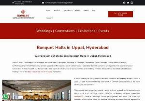 Big conference hall uppal - If youre searching for the perfect venue for your event in Uppal, Hyderabad, look no further than Bommak Convention. Our versatile and meticulously designed banquet halls in Uppal are not only conveniently located but also offer a wide range of customizable options to suit your specific needs. Whether youre planning a grand wedding reception, a corporate conference, or a social gathering, our banquet halls near Uppal provide the ideal backdrop, blending elegance and functionality...